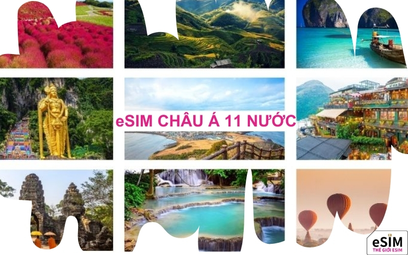 eSIM Châu Á 11 nước